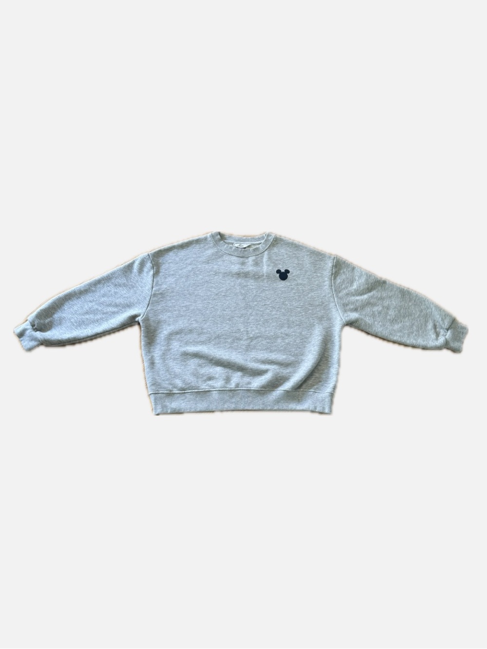 Disney - Light Gray Crewneck Sweatshirt with Mickey Head